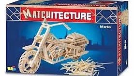 Matchitecture Moto Motorcycle Matchstick Model Kit