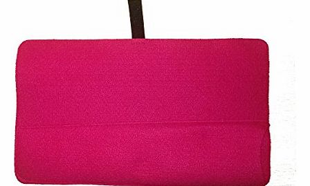 mateque  Pink Cerise Heat Mat with Pouch for travel for all hair straighteners ghd