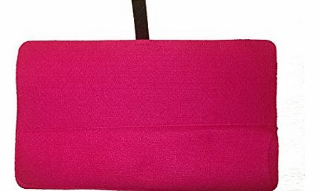 mateque  Pink Cerise Heat Mat with Pouch for travel for all hair straighteners ghd