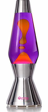 Astro Lava Lamp, Violet / Orange