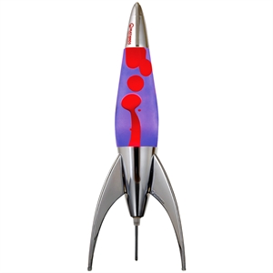Telstar Rocket Lava Lamp - Violet/Red