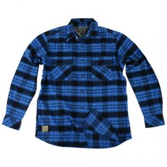 Matix Mens Matix Colors Flannel Shirt Crip blue