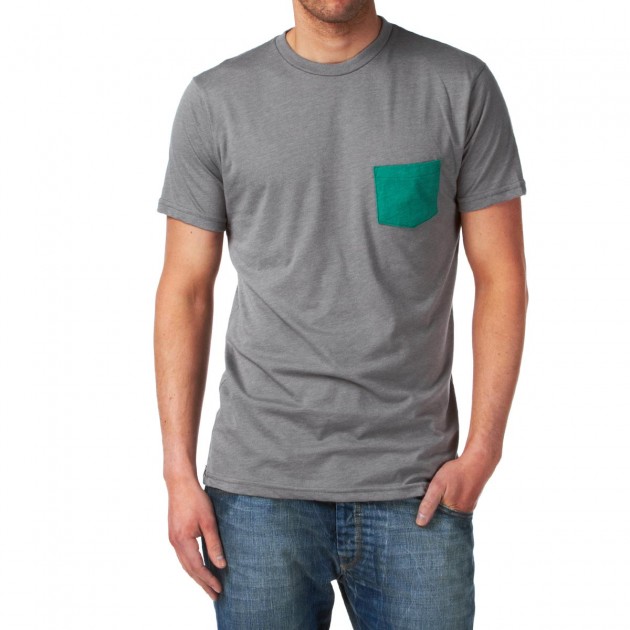 Matix Mens Matix Solid Pocket T-Shirt - Heather Grey