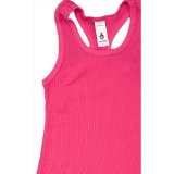 Matrix American Apparel - Kids 2x1 Rib Racerback Dress, Fuchsia, 6