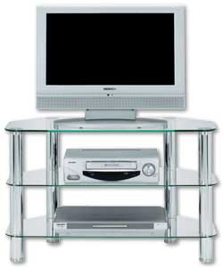 Glass/Metal Entertainment Unit