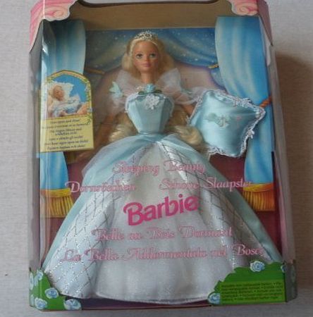 Barbie 1998 Sleeping Beauty Doll with Dress, Shoes and Musical Pillow Plus Her Eyes Magically Open and Close by Mattel [Toy]