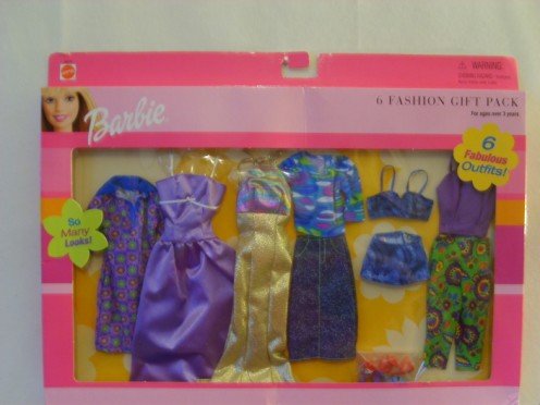 Mattel Barbie 6 Fashion Gift Pack