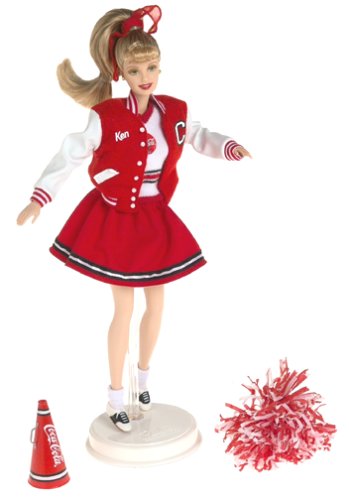 Mattel Barbie Collectables- Coca Cola Series: Cheerleader Barbie