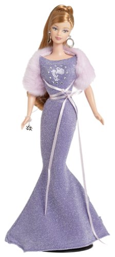 Mattel Barbie Doll - Aquarius Zodiac Star Sign Collector Dolls Pink Label (Jan 20 - Feb 18)