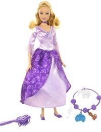 Mattel Barbie Doll as The Island Princess in a Lavender Dress with Bracelet