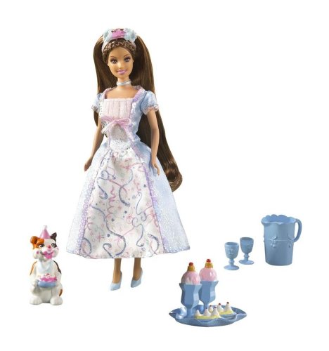 Barbie Doll Princess Erika & Wolfie - Mini Kingdom Birthday Set