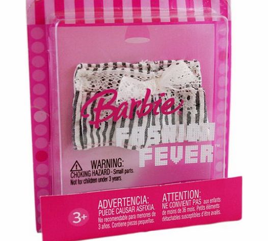 Mattel Barbie Fashion Fever K8460 Doll Black And White Shorts Outfit