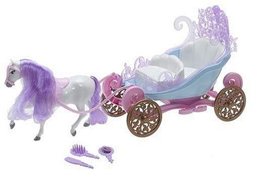 Mattel Barbie Mini Kingdom - Mini Horse & Carriage