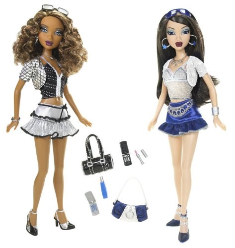 Barbie My Scene Disco Doll ( Westley & Nolee ) Set of 2