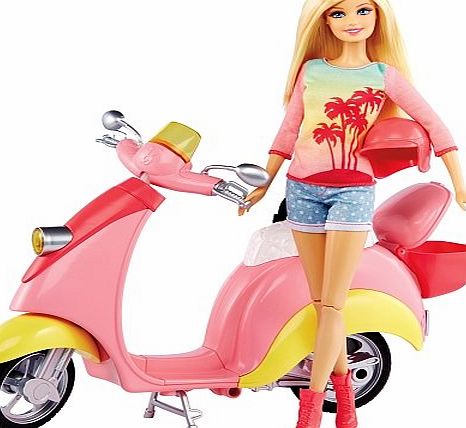 Mattel Barbie Pink Glam Scooter amp; Doll