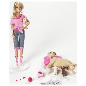 Mattel Barbie Toffee and 3 Pups