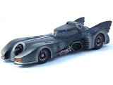 Mattel Die-cast Model Batmobile (Battle Damaged) (1:18 scale in Black)