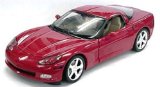 Mattel Die-cast Model Chevrolet Corvette C6 Coupe (1:18 scale in Red)