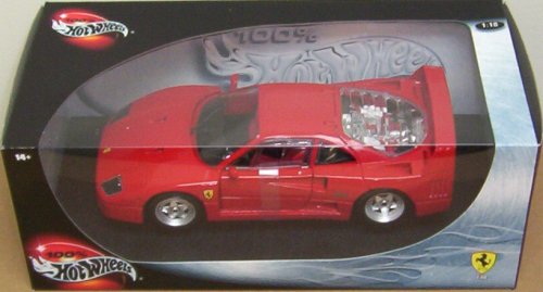 Mattel Die-cast Model Ferrari F40 (1:18 scale in Red)