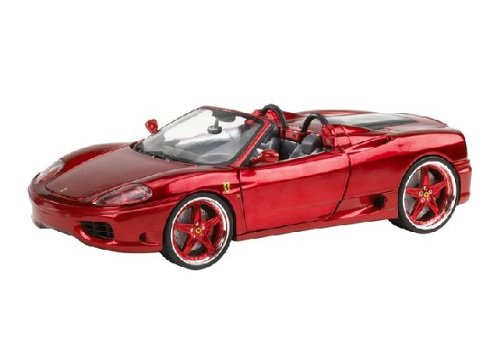 Mattel Diecast Model Ferrari 360 Spider WHIPS in Candy Red