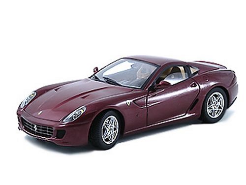 Mattel Diecast Model Ferrari 599 GTB (Original Launch Colour) in Burgundy (1:18 scale)