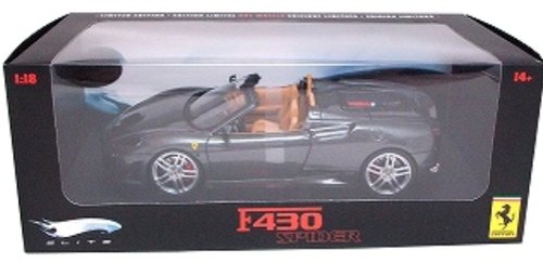 Mattel Diecast Model Ferrari F430 Spider Elite Version in Metallic Grey 1 