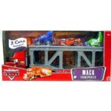 Disney Pixar Cars Mack Transporter with Wingo , DJ and Snot rod included.