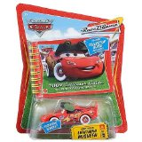 Mattel Disney Pixar Cars Night Vision Lightning McQueen W/ 2009 Collectors Guide