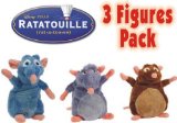 Disney Ratatouille Remy, Django And Emile 3 Figures Special Pack