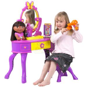 Mattel Fisher Price Dora The Explorer Lets Get Ready Vanity Unit