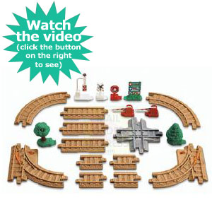 Mattel Fisher Price GeoTrax Rail Track Pack
