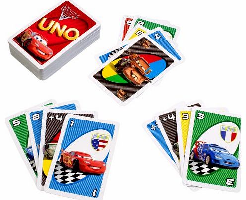 Mattel GmbH Mattel Uno Card Game - Disney Pixar Cars 2