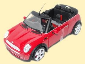 Hot Wheels 1:18th Scale Mini Cooper Cabrio - Red