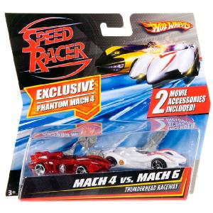 Mattel Hot Wheels Speed Racer Mach 4 vs Mach 6