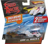Mattel Hot Wheels Speed Racer Movie Moments - Speed Racer GRX vs. Mach 6 Grand Prix Race
