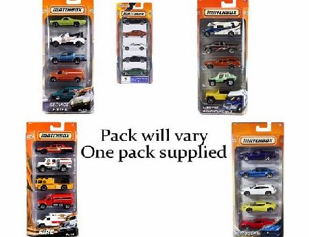 Mattel Matchbox Hero City 5 Car Pack