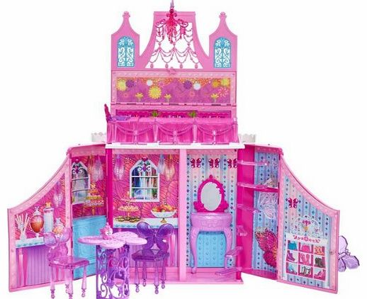 Mattel  Barbie - Princess Castle Playset -The all new DVD Barbie Mariposa and the Fairy Princess brings back the beloved fairy in a new role, as an ambassador to a faraway fairy kingdom, where she stay