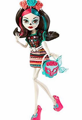 Mattel Monster High Monster Scaritage Skelita Calaveras Doll and Fashion Set