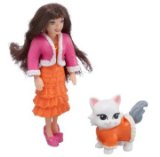 Mattel Polly Pocket Totally Trend Pets Paw Pairs Lila Figure