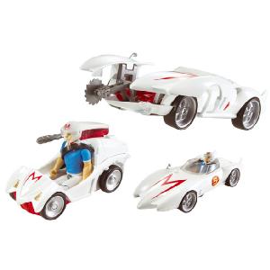 Mattel Speed Racer Deluxe Battle Vehicle Mach 5 and Speed Racer