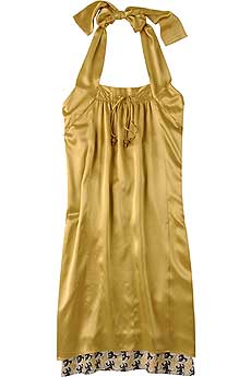 Matthew Williamson Satin Halter Dress