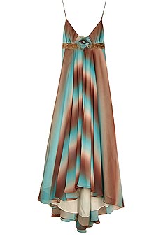 Matthew Williamson Spectrum silk evening gown