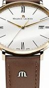 Maurice Lacroix Mens Eliros Rose Gold Brown