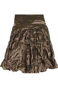 Maurizio Pecoraro Metallic tiered skirt