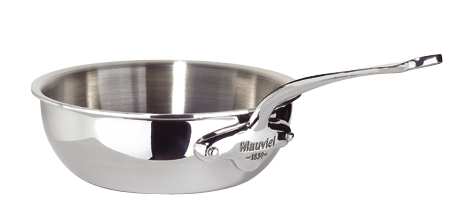 MAUVIEL Cook Style Curved Splayed Sautepan 24cm