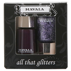 Mavala VIOLET DIAMOND ALL THAT GLITTERS NAIL DUO