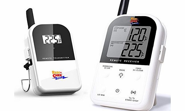 ET732 Long Range Wireless Dual Probe Meat / BBQ / Smoker / Grill Thermometer Set - Monitor your Grill From up to 300 feet away - White