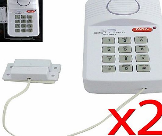 Mavs Store Home Safety Security Wireless Keypad Alarm System(Pack of 2)