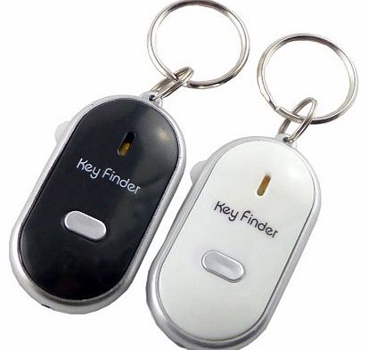 Mavs Store Whistle Key Finder With Key Chain - Black & White (Black & White)