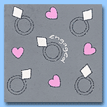 Engaged Glitter Card